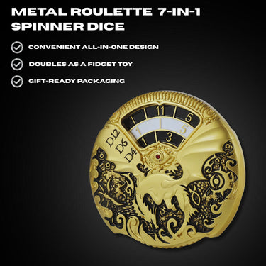 Metal Roulette 7-in-1 Spinner Dice