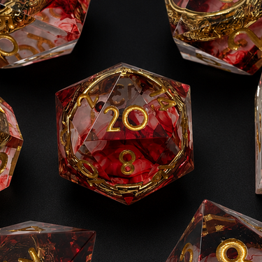 Crimson Rings - Sharp Edge Resin