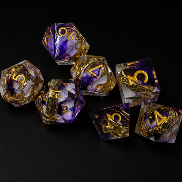 Amethyst Rings - Sharp Edge Resin