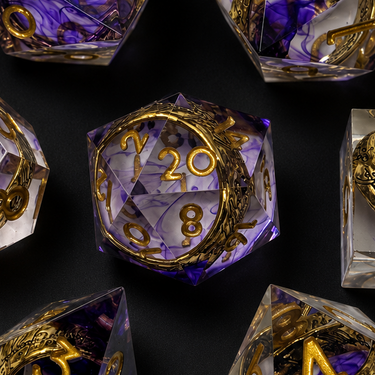 Amethyst Rings - Sharp Edge Resin
