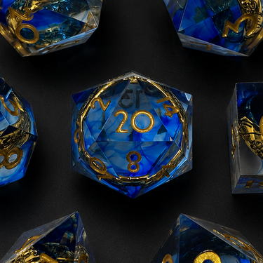 Sapphire Rings - Sharp Edge Resin