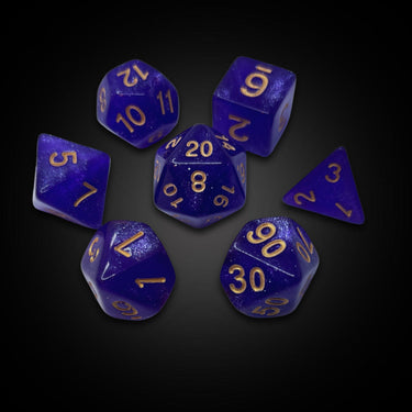Violet Glimmer - Acrylic Dice