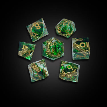 Emerald Rings - Sharp Edge Resin