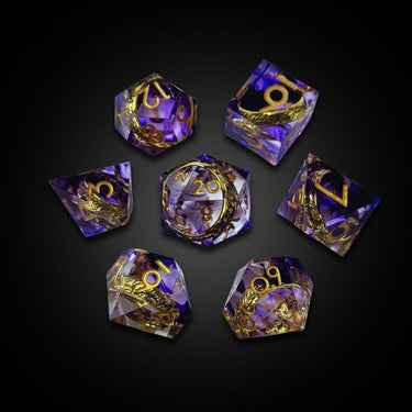 Amethyst Rings - Sharp Edge Resin